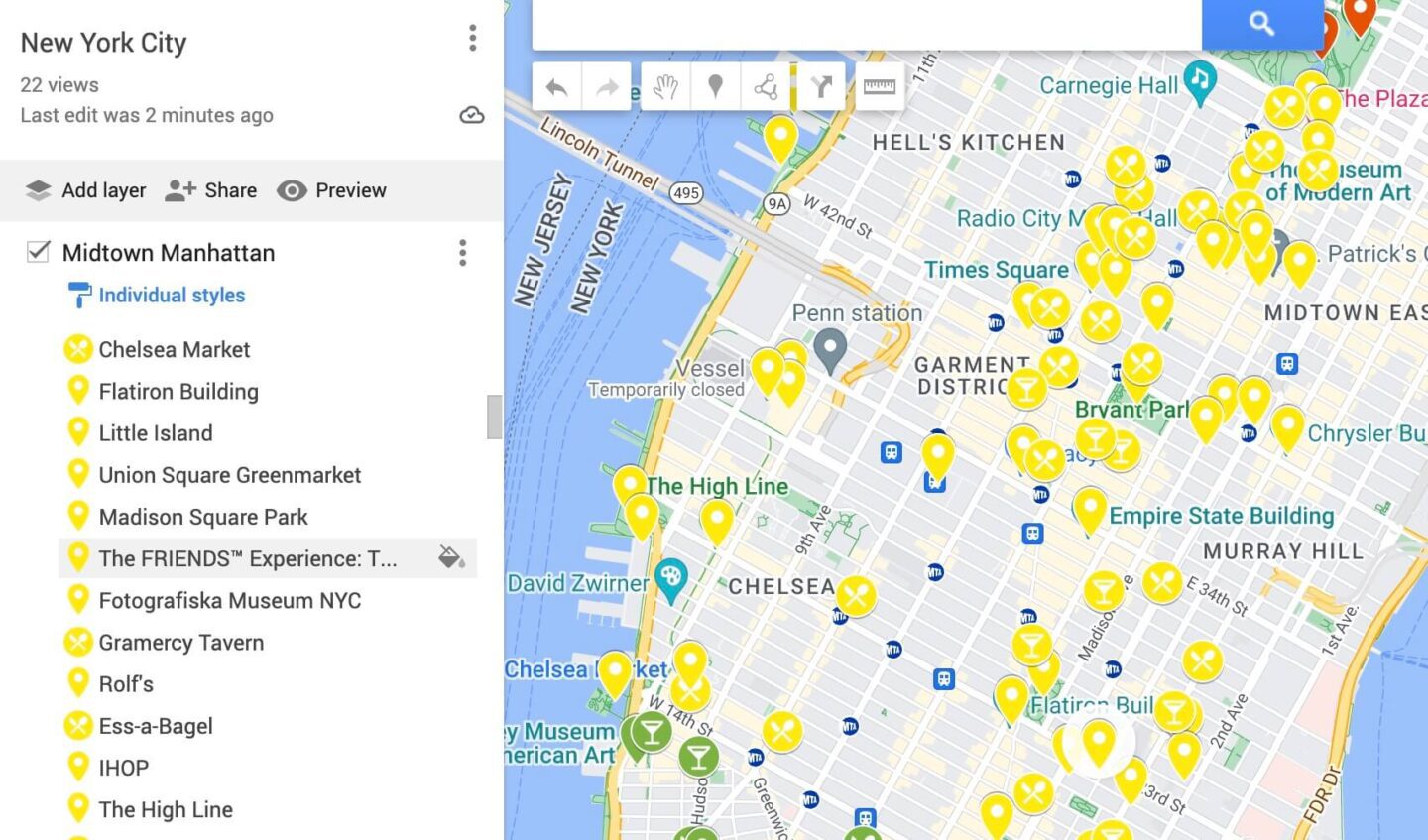 Midtown Manhattan - suggested itinerary for New York