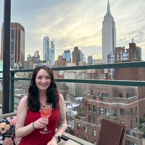 Vintage Green Rooftop New York