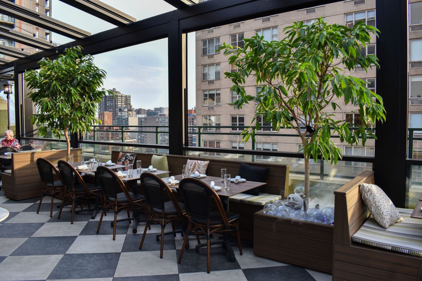 Vintage Green Rooftop New York